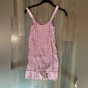 Zara Lilac and YellowTextured Dress